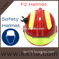 Red With Yellow reflective rescue helmet emergency helmet